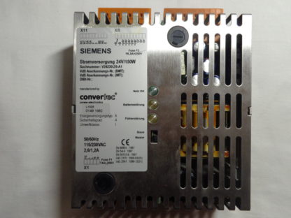 Siemens Convertec  Stromversorgung 24V/150W