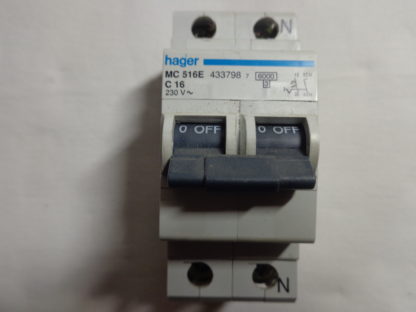 Hager MC 516E C16 1/N Sicherungsautomat