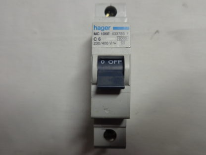 Hager MC 106E C6 1pol Sicherungsautomat