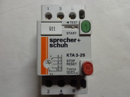 Sprecher + Schuh KTA3-25 6,3 - 10A Motorschutzschalter