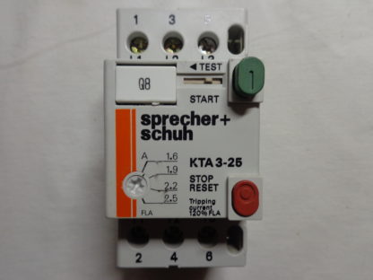 Sprecher + Schuh KTA3-25 1,6 - 2,5A Motorschutzschalter