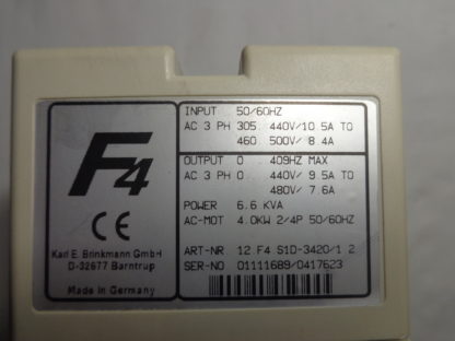 KEB F4 12 F4 S1D-3420/1 2 Power 6,6 KVA Frequenzumformer – Bild 2