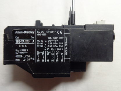 AB Allen - Bradley 193-TA C10 6-10A Überlastrelais – Bild 2