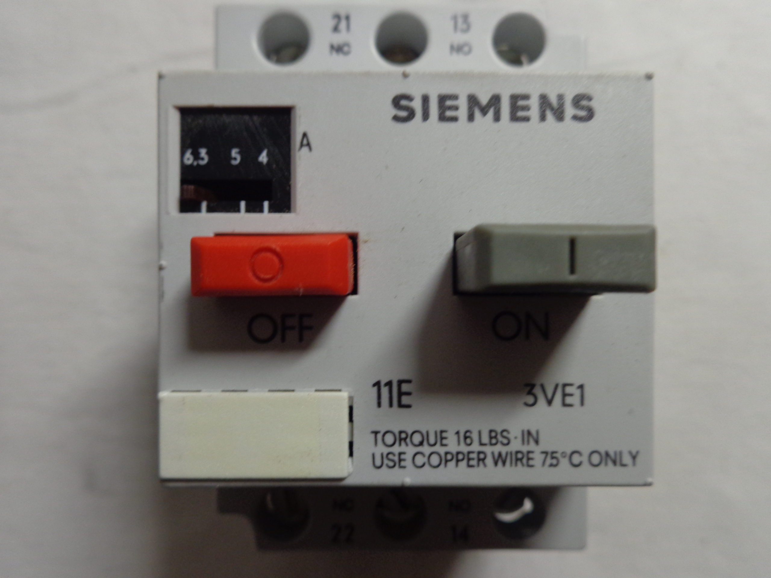 Siemens Leistungsschalter 3VE1010-2C,2G,2J,8K,2L,Motorschutzschalter gebraucht 