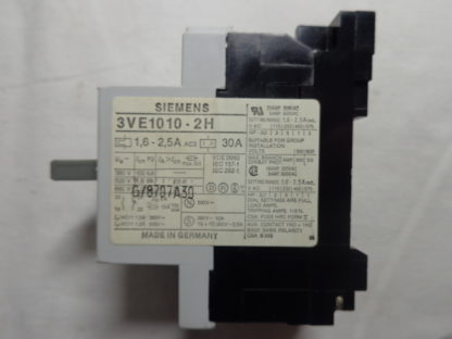 Siemens 3VE1010-2H1,6 - 2,5 Motorschutzschalter – Bild 2