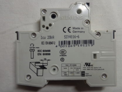 Siemens 5SY41 MCB B16 Sicherungsautomat – Bild 2