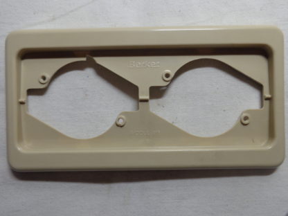 Berker 21476 Modul MB creme 2fach Rahmen waagerecht