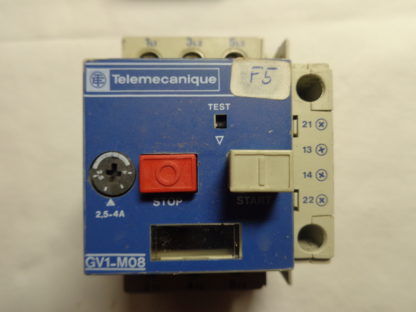 Telemecanique GV1 – M08 2,5-4A Motorschutzschalter + GV1-A01