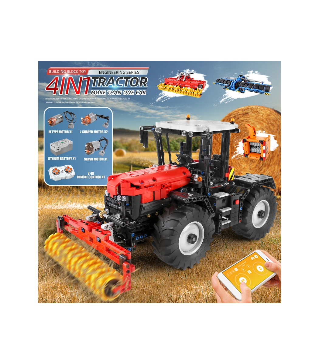 MK-17020 Baukästen Ferngesteuerter Traktor Modell Spielzeug Geschenk 2716PCS OVP 