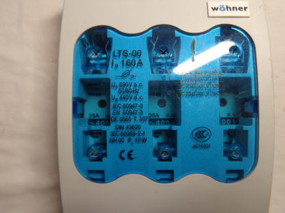 Wöhner Lasttrennschalter LTS-00 160A + Sicherungen 3x 50A – Bild 2