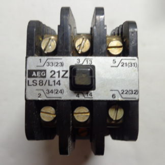 AEG 21Z LS8/L14 220V 50Hz, 255V 60Hz Schütz