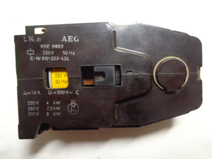 AEG L14.21  910-332-430   220V 50Hz Schütz – Bild 2