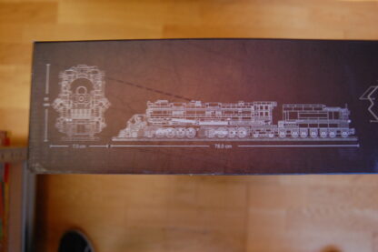 JIESTAR 59005 The Big Boy Dampflokomotive mit Eisenbahn Schienen 1608 Teile  8+ – Bild 5