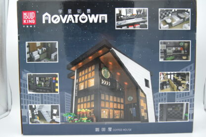 MOULD KING 16036 - NOVATOWN STARBAX CAFE INKL. BELEUCHTUNG - 2728 KLEMMBAUSTEINE – Bild 2