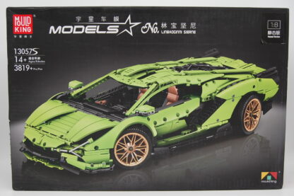 Mould King 13057 Sportwagen Green Manual Edition Bausteine Spielzeugset Static Version