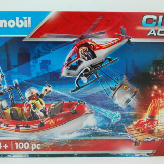 Playmobil 70335 Feuerwehreinsatz mit Heli und Boot