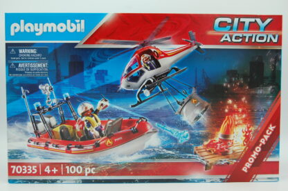 Playmobil 70335 Feuerwehreinsatz mit Heli und Boot