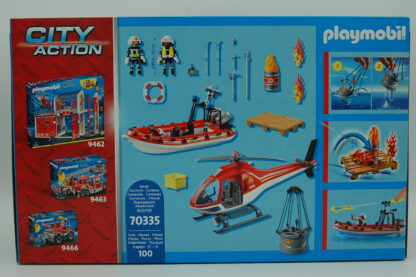 Playmobil 70335 Feuerwehreinsatz mit Heli und Boot – Bild 2