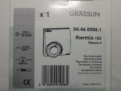 Grässlin thermio 103 04.46.0006.1 Raumthermostat NEU – Bild 4