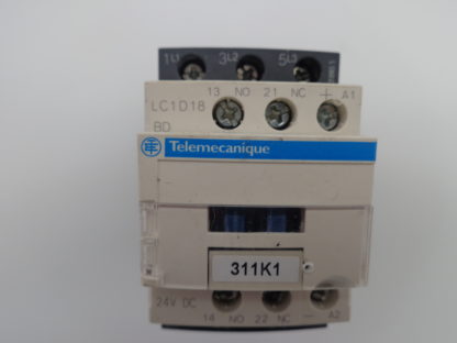 Telemecanique Schneider Electric LC1 D18 BD Schütz + LAD4TBDL 24V Beschaltungsmodul