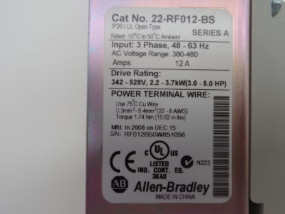 AB Allen Bradley Power Flex 40P 22D-D4P0N104 Frequenzumrichter – Bild 5