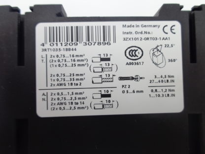 Siemens 3RT1035-1BB44 Schütz – Bild 4