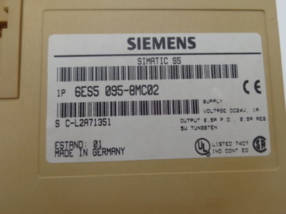 Siemens Simatic S5-95U 6ES5 095-8MC02 – Bild 5