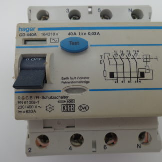 Hager CD 440A 40A 0,03 A FI Schutzschalter