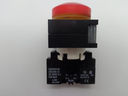 Siemens Leuchtmelder rot 3SB3400-1A Kontaktblock – Bild 2