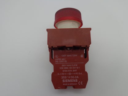 Siemens Leuchtmelder rot 3SB 14 00-2A Kontaktblock – Bild 2