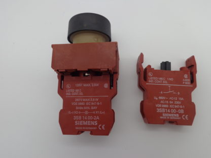Siemens Taster rot 3SB 14 00-2A Kontaktblock 3SB 14 00-0B Kontaktblock – Bild 2