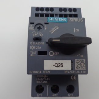 Siemens Sirius 3RV2411-0JA10 Motorschutzschalter 0,7 - 1 A