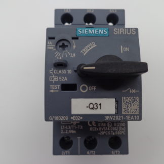 Siemens Sirius 3RV2021-1EA10 Motorschutzschalter 2,8 - 4A