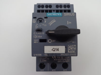 Siemens Sirius 3RV2021-1FA10Motorschutzschalter 3,5 - 5A