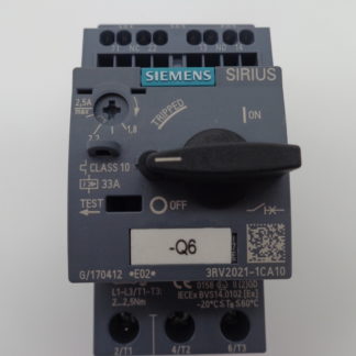 Siemens Sirius 3RV2021-1CA10 Motorschutzschalter 1,8 - 2,5A
