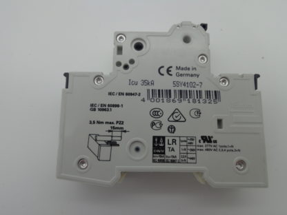 Siemens 5SY41 MCB C2 Sicherungsautomat 5ST3010 Hilfsschalter – Bild 2