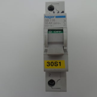 Hager SB 116 16AX 552116 Ein - Aus Schalter