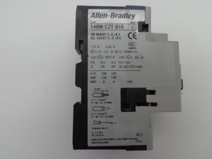 AB Allen Bradley 140M-C2T-B16 C 1,0 -1,6A Motorschutzschalter – Bild 2