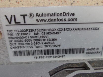 Danfoss FC-302P22KT5E20H1BG 22KW(400V) /30HP (460V) Frequenzumrichter – Bild 5
