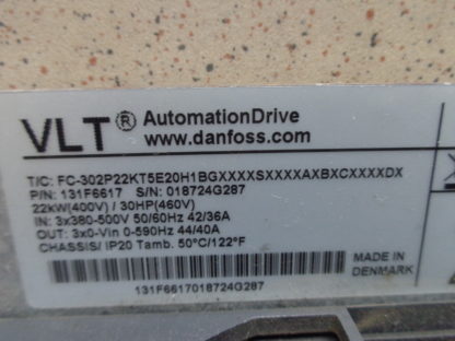 Danfoss FC-302P22KT5E20H1BG 22KW(400V) /30HP (460V) Frequenzumrichter – Bild 6