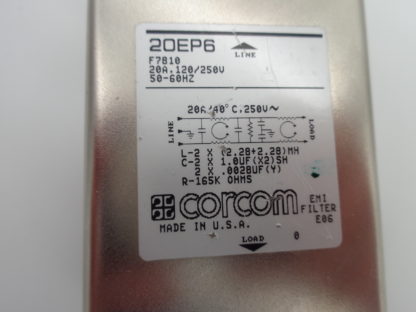 Corcom 20EP6 F7810 20A. 120/250V 50-60HZ Power Line Filter – Bild 2