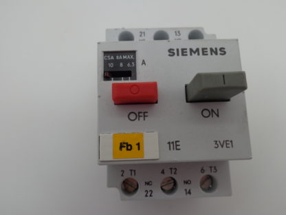 Siemens 3VE1010-2L 6,3 -10A Motorschutzschalter – Bild 2