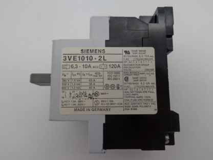 Siemens 3VE1010-2L 6,3 -10A Motorschutzschalter – Bild 3