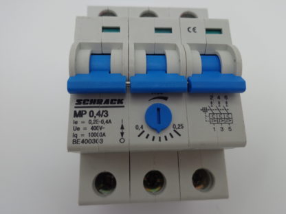 Schrack MP 0,4/3 Motorschutzschalter 0,25 - 0,4A Motorschutzschalter BE400303 – Bild 2