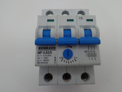 Schrack MP 0,63/3 Motorschutzschalter 0,4 - 0,63A Motorschutzschalter BE400304 – Bild 2