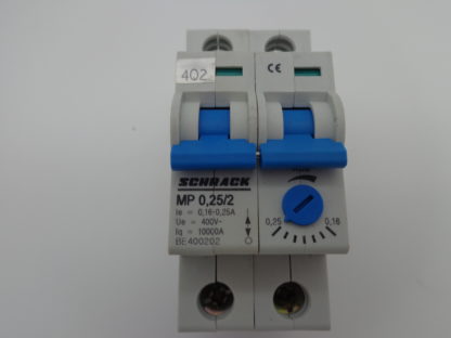 Schrack MP 0,25/2 Motorschutzschalter 0,16-0,25A BE400202 – Bild 2