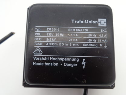 Trafo Union ZM20/10 Zündtrafo – Bild 2