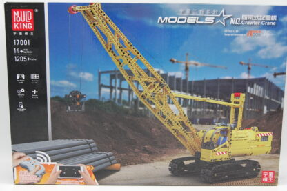 Mould King 17001 Mobiler Raupenkran mit Motor und Fernbedienung