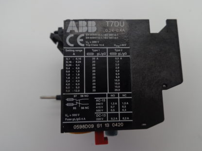 ABB T7DU Motorschutzrelais 0,2A - 0,4A – Bild 3