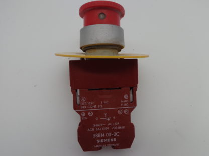Siemens Druckschalter NOT - AUS  3SB14 00-0C Kontaktblock – Bild 2